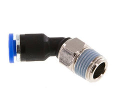 4mm x R1/8'' 45deg Elbow Push-in Fitting with Male Threads Brass/PA 66 NBR [2 Pieces]