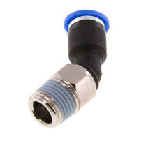 4mm x R1/8'' 45deg Elbow Push-in Fitting with Male Threads Brass/PA 66 NBR [2 Pieces]