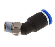 8mm x R1/8'' 45deg Elbow Push-in Fitting with Male Threads Brass/PA 66 NBR [2 Pieces]
