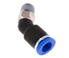 8mm x R1/8'' 45deg Elbow Push-in Fitting with Male Threads Brass/PA 66 NBR [2 Pieces]