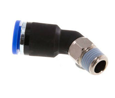 8mm x R1/8'' 45deg Elbow Push-in Fitting with Male Threads Brass/PA 66 NBR [2 Pieces]