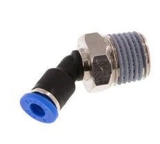 4mm x R1/4'' 45deg Elbow Push-in Fitting with Male Threads Brass/PA 66 NBR [2 Pieces]