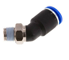 12mm x R1/4'' 45deg Elbow Push-in Fitting with Male Threads Brass/PA 66 NBR [2 Pieces]