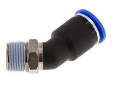 12mm x R3/8'' 45deg Elbow Push-in Fitting with Male Threads Brass/PA 66 NBR [2 Pieces]