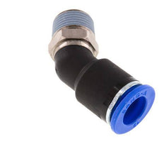 12mm x R3/8'' 45deg Elbow Push-in Fitting with Male Threads Brass/PA 66 NBR [2 Pieces]