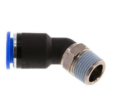 12mm x R3/8'' 45deg Elbow Push-in Fitting with Male Threads Brass/PA 66 NBR [2 Pieces]