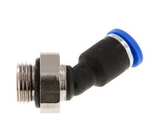 4mm x G1/8'' 45deg Elbow Push-in Fitting with Male Threads Brass/PA 66 NBR [2 Pieces]