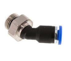 4mm x G1/8'' 45deg Elbow Push-in Fitting with Male Threads Brass/PA 66 NBR [2 Pieces]