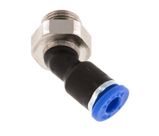 4mm x G1/8'' 45deg Elbow Push-in Fitting with Male Threads Brass/PA 66 NBR [2 Pieces]