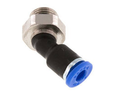 4mm x G1/8'' 45deg Elbow Push-in Fitting with Male Threads Brass/PA 66 NBR [2 Pieces]