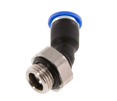 4mm x G1/8'' 45deg Elbow Push-in Fitting with Male Threads Brass/PA 66 NBR [2 Pieces]