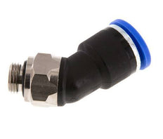 10mm x G1/8'' 45deg Elbow Push-in Fitting with Male Threads Brass/PA 66 NBR [2 Pieces]