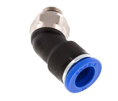 10mm x G1/8'' 45deg Elbow Push-in Fitting with Male Threads Brass/PA 66 NBR [2 Pieces]