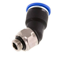 10mm x G1/8'' 45deg Elbow Push-in Fitting with Male Threads Brass/PA 66 NBR [2 Pieces]