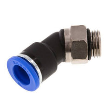 10mm x G1/4'' 45deg Elbow Push-in Fitting with Male Threads Brass/PA 66 NBR [2 Pieces]