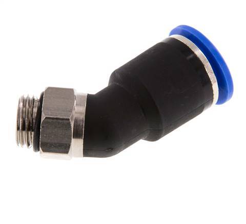 12mm x G1/4'' 45deg Elbow Push-in Fitting with Male Threads Brass/PA 66 NBR [2 Pieces]
