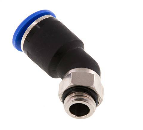12mm x G1/4'' 45deg Elbow Push-in Fitting with Male Threads Brass/PA 66 NBR [2 Pieces]