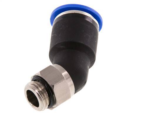 12mm x G1/4'' 45deg Elbow Push-in Fitting with Male Threads Brass/PA 66 NBR [2 Pieces]