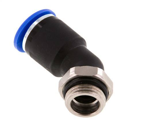 12mm x G3/8'' 45deg Elbow Push-in Fitting with Male Threads Brass/PA 66 NBR [2 Pieces]