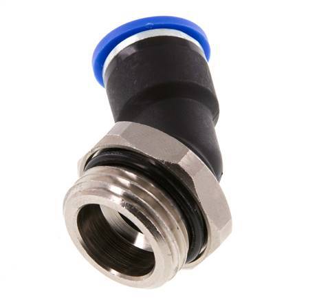 10mm x G1/2'' 45deg Elbow Push-in Fitting with Male Threads Brass/PA 66 NBR [2 Pieces]