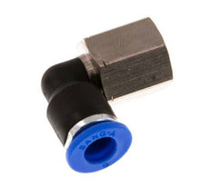 6mm x G1/8'' 90deg Elbow Push-in Fitting with Female Threads Brass/PA 66 NBR Rotatable [2 Pieces]