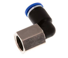 8mm x G1/4'' 90deg Elbow Push-in Fitting with Female Threads Brass/PA 66 NBR Rotatable [2 Pieces]