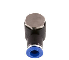 8mm x R1/4'' 90deg Elbow L-shape Push-in Fitting with Male Threads Brass/PA 66 NBR Rotatable [2 Pieces]