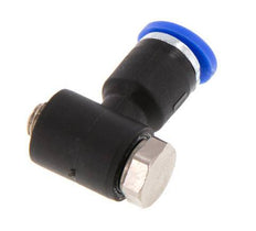 4mm x M 5 90deg Elbow L-shape Push-in Fitting with Male Threads Brass/PA 66 NBR Rotatable [2 Pieces]