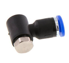 4mm x M 5 90deg Elbow L-shape Push-in Fitting with Male Threads Brass/PA 66 NBR Rotatable [2 Pieces]