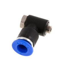 6mm x M 5 90deg Elbow L-shape Push-in Fitting with Male Threads Brass/PA 66 NBR Rotatable [2 Pieces]