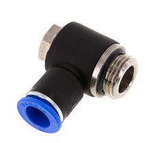 12mm x G1/2'' 90deg Elbow L-shape Push-in Fitting with Male Threads Brass/PA 66 NBR Rotatable