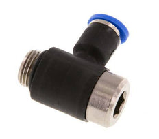 4mm x G1/8'' 90deg Elbow L-shape Push-in Fitting with Male Threads Brass/PA 66 NBR Inner Hexagon Rotatable [2 Pieces]