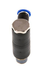 4mm x R1/8'' 2-way Manifold Push-in Fitting with Male Threads Brass/PA 66 NBR Rotatable