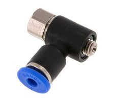 3mm x M 5 Elbow Push-in Fitting with Male-Female Threads Brass/PA 66 NBR [2 Pieces]