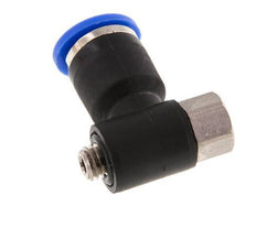 6mm x M 5 Elbow Push-in Fitting with Male-Female Threads Brass/PA 66 NBR [2 Pieces]