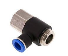 10mm x G1/2'' Elbow Push-in Fitting with Male-Female Threads Brass/PA 66 NBR