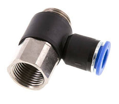 12mm x G1/2'' Elbow Push-in Fitting with Male-Female Threads Brass/PA 66 NBR