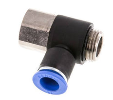 12mm x G1/2'' Elbow Push-in Fitting with Male-Female Threads Brass/PA 66 NBR