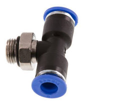 6mm x G1/8'' Inline Tee Push-in Fitting with Male Threads Brass/PA 66 NBR Rotatable [2 Pieces]
