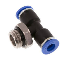 6mm x G1/4'' Inline Tee Push-in Fitting with Male Threads Brass/PA 66 NBR Rotatable [2 Pieces]