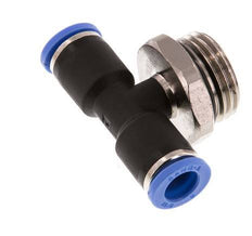 8mm x G1/2'' Inline Tee Push-in Fitting with Male Threads Brass/PA 66 NBR Rotatable
