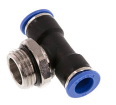 10mm x G1/2'' Inline Tee Push-in Fitting with Male Threads Brass/PA 66 NBR Rotatable