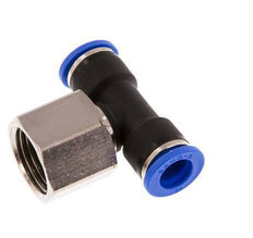 10mm x G1/2'' Inline Tee Push-in Fitting with Female Threads Brass/PA 66 NBR Rotatable
