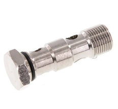 2-way nickel-plated Brass Banjo Bolt with G3/8'' Male Threads NBR