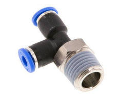4mm x R1/4'' Right Angle Tee Push-in Fitting with Male Threads Brass/PA 66 NBR Rotatable [2 Pieces]