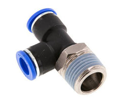 10mm x R1/2'' Right Angle Tee Push-in Fitting with Male Threads Brass/PA 66 NBR Rotatable