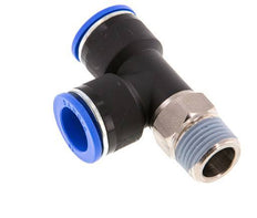 16mm x R1/2'' Right Angle Tee Push-in Fitting with Male Threads Brass/PA 66 NBR Rotatable