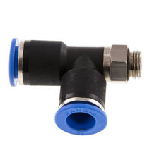 12mm x G1/4'' Right Angle Tee Push-in Fitting with Male Threads Brass/PA 66 NBR Rotatable