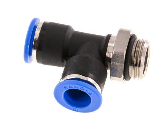 10mm x G3/8'' Right Angle Tee Push-in Fitting with Male Threads Brass/PA 66 NBR Rotatable