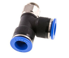 14mm x G3/8'' Right Angle Tee Push-in Fitting with Male Threads Brass/PA 66 NBR Rotatable